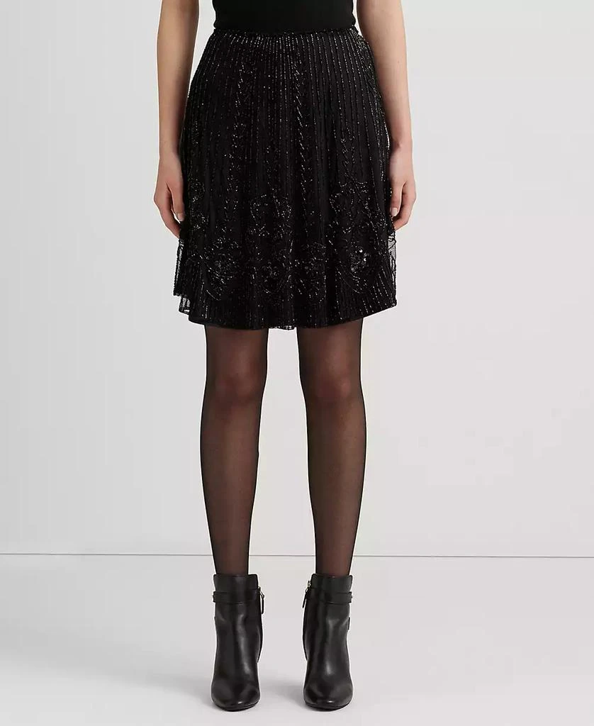 商品Ralph Lauren|Petite Beaded A-Line Miniskirt,价格¥370,第1张图片