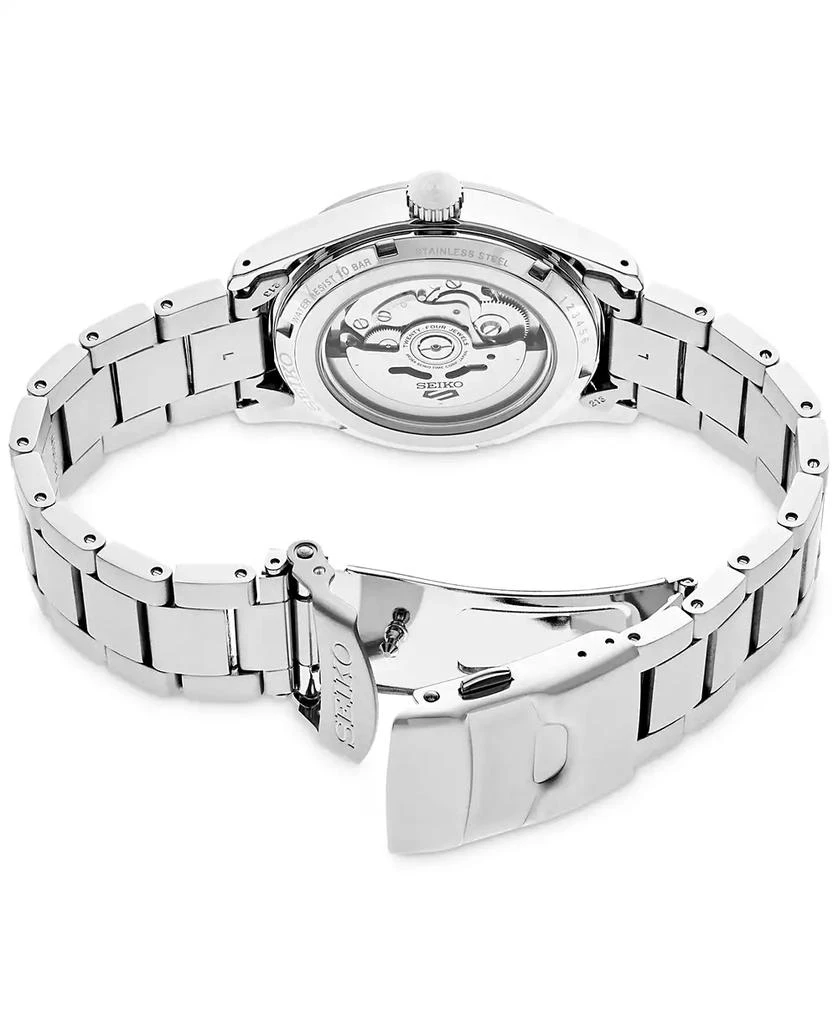 商品Seiko|Men's Automatic 5 Sports Stainless Steel Bracelet Watch 43mm,价格¥2196,第3张图片详细描述