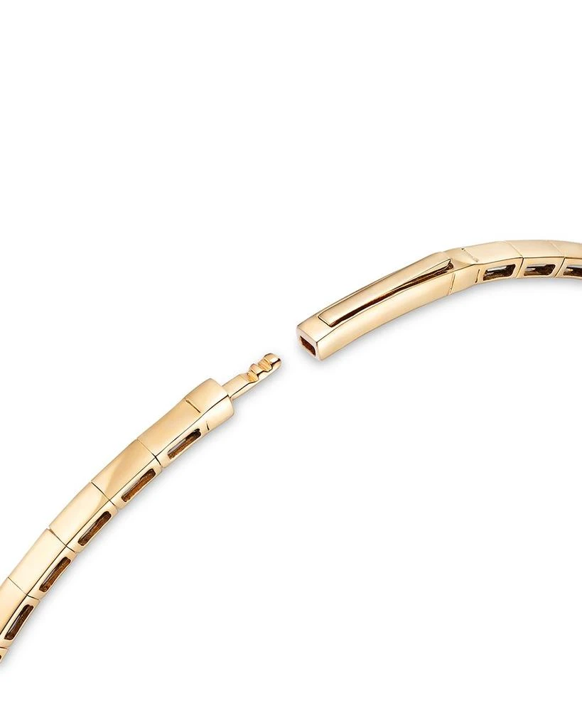 Emerald & Diamond Bangle Bracelet in 14K Yellow Gold 商品