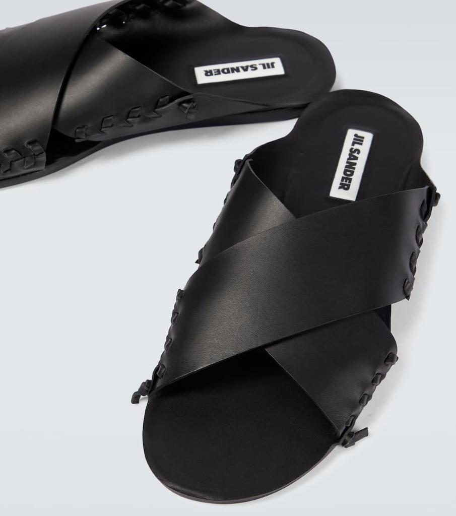 商品Jil Sander|皮革系带凉鞋,价格¥2684,第5张图片详细描述