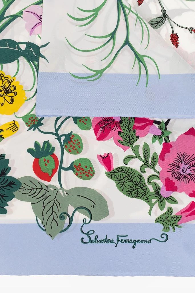 商品Salvatore Ferragamo|Salvatore Ferragamo Floral Printed Scarf,价格¥1566,第2张图片详细描述