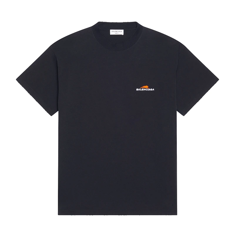 Balenciaga/巴黎世家 22年早春新款 虎年系列 女士黑色纯棉短袖T恤衫 ��商品