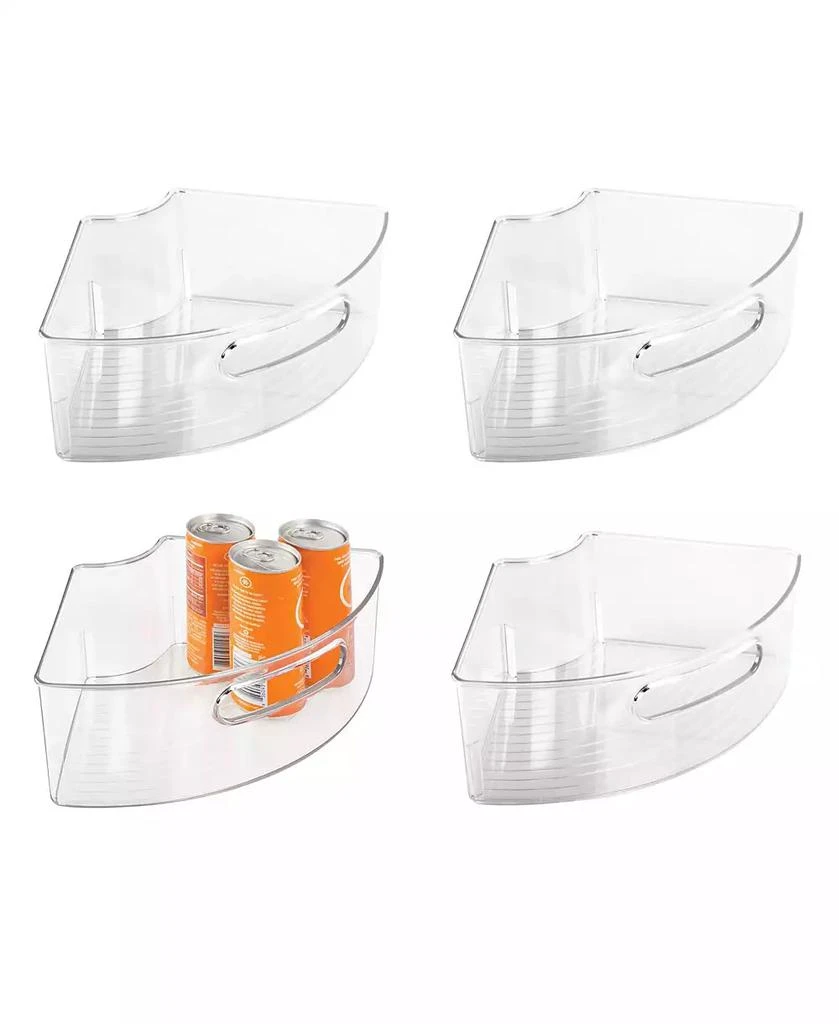 商品iDesign|Plastic Lazy Susan Cabinet Storage Bin, Set of 4,价格¥618,第1张图片