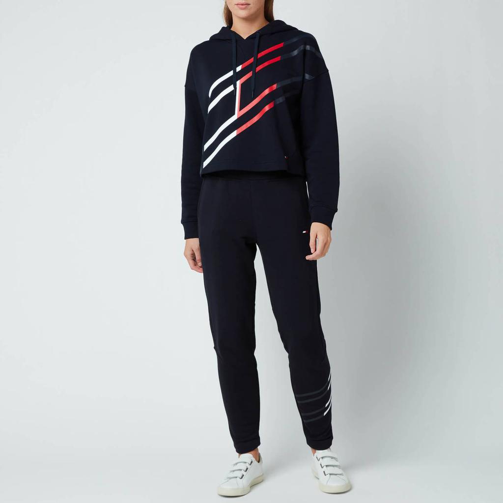 Tommy Sport Women's Relaxed Flag Graphic Hoodie - Desert Sky商品第3张图片规格展示