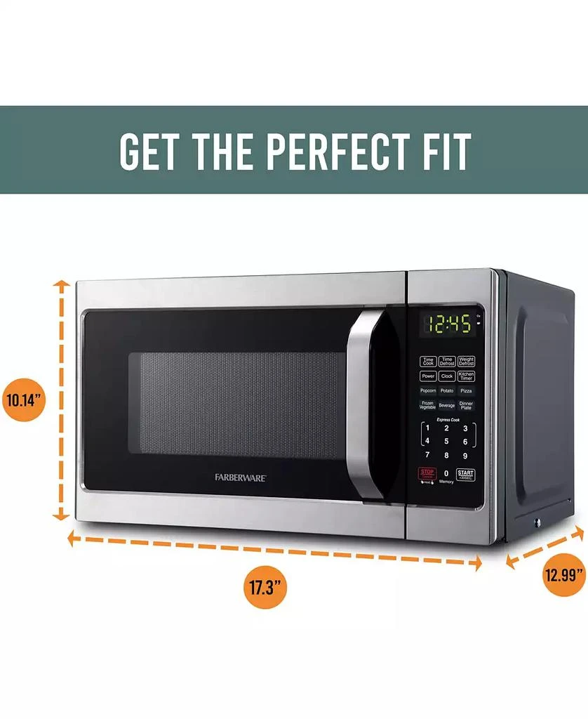 商品Farberware|Classic 0.7 Cu. Ft. 700-Watt Microwave Oven,价格¥606,第3张图片详细描述