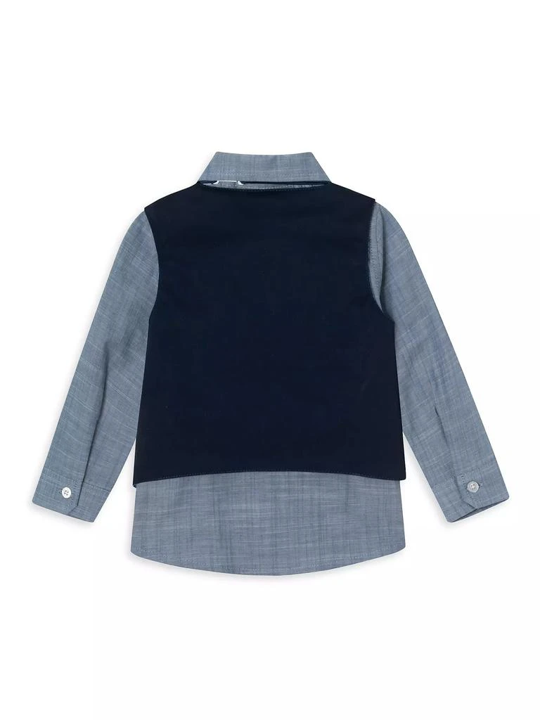 商品Andy & Evan|Baby Boy's Chambray Shirt, Vest, & Pants Set,价格¥405,第4张图片详细描述