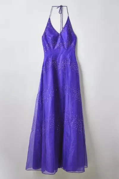 商品Urban Renewal|Vintage Sequin Embellished Halter Prom Dress,价格¥524,第1张图片