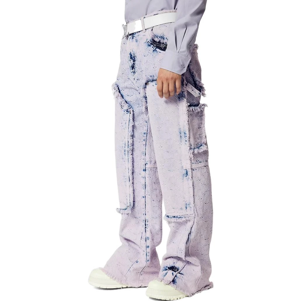 商品[国内直发] Louis Vuitton|SS23 流苏阔腿工装牛仔裤 男款 紫色,价格¥14499,第6张图片详细描述