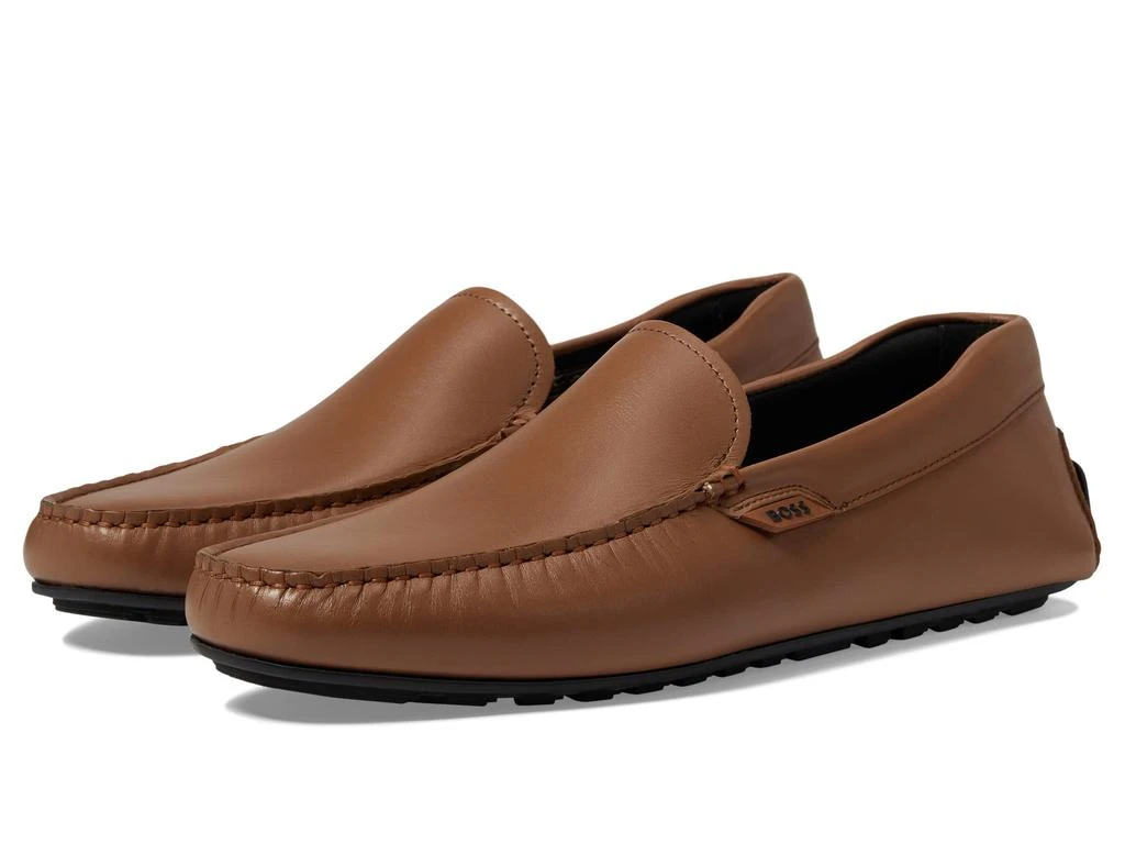 商品Hugo Boss|Noel Smooth Leather Moccasins,价格¥617,第1张图片