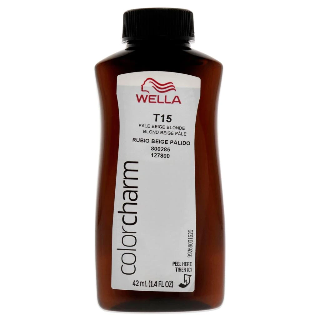 商品Wella|Color Charm Permanent Toner - T15 Pale Beige Blonde by  for Unisex - 1.4 oz Hair color,价格¥133,第2张图片详细描述