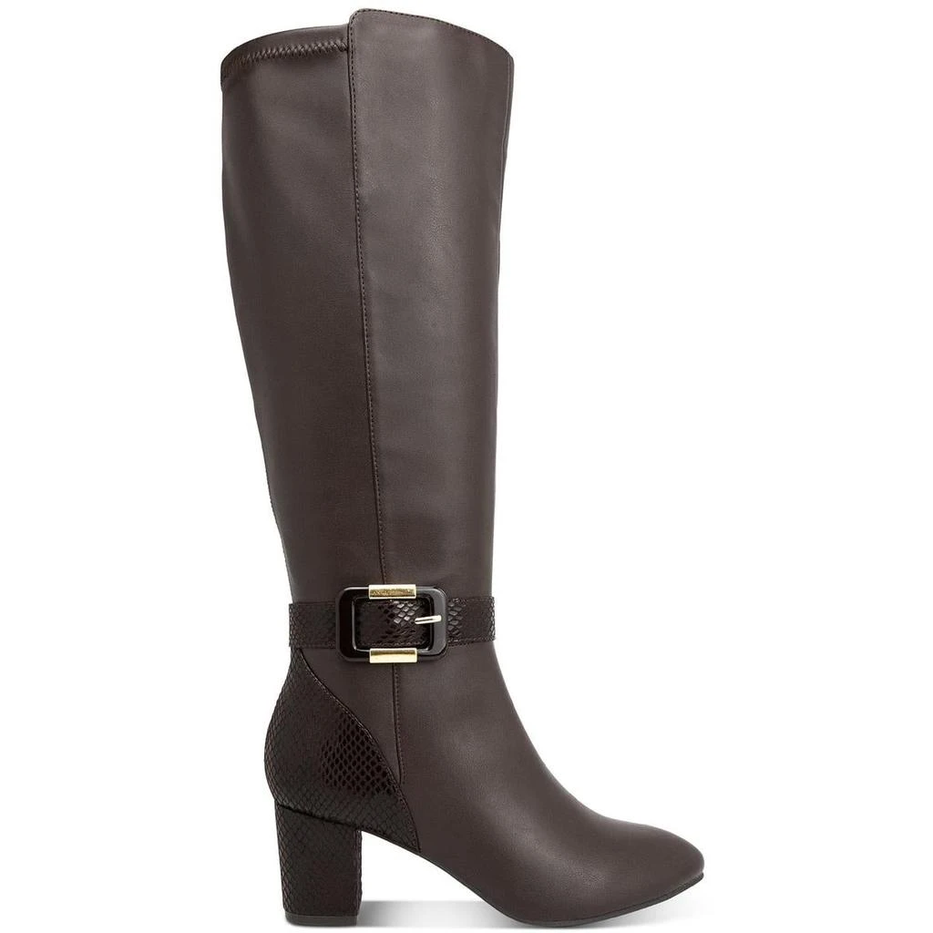 商品Karen Scott|Karen Scott Womens Isabell Faux Leather Embossed Knee-High Boots,价格¥184,第2张图片详细描述