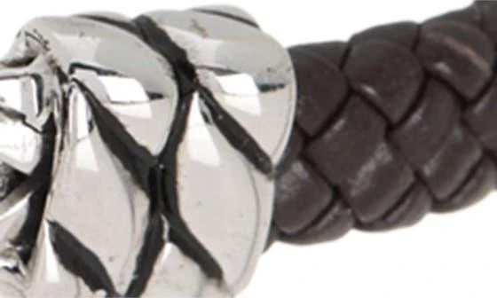 商品Effy|Sterling Silver & Leather Chain Station Bracelet,价格¥1192,第4张图片详细描述