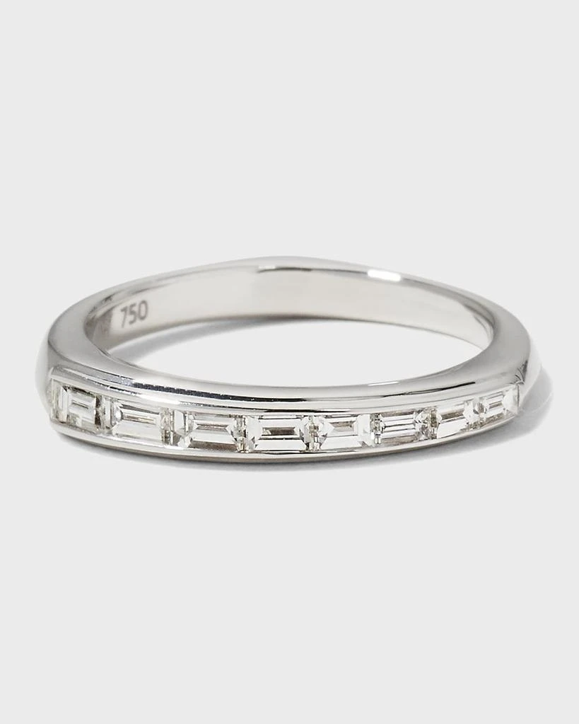 商品Stephen Webster|Baguette Stack Ring with Diamonds and White Gold,价格¥36288,第1张图片详细描述