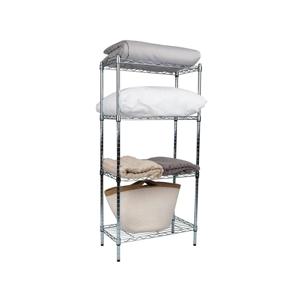 商品Mind Reader|4-Tier Adjustable Storage Rack, Silver,价格¥904,第4张图片详细描述