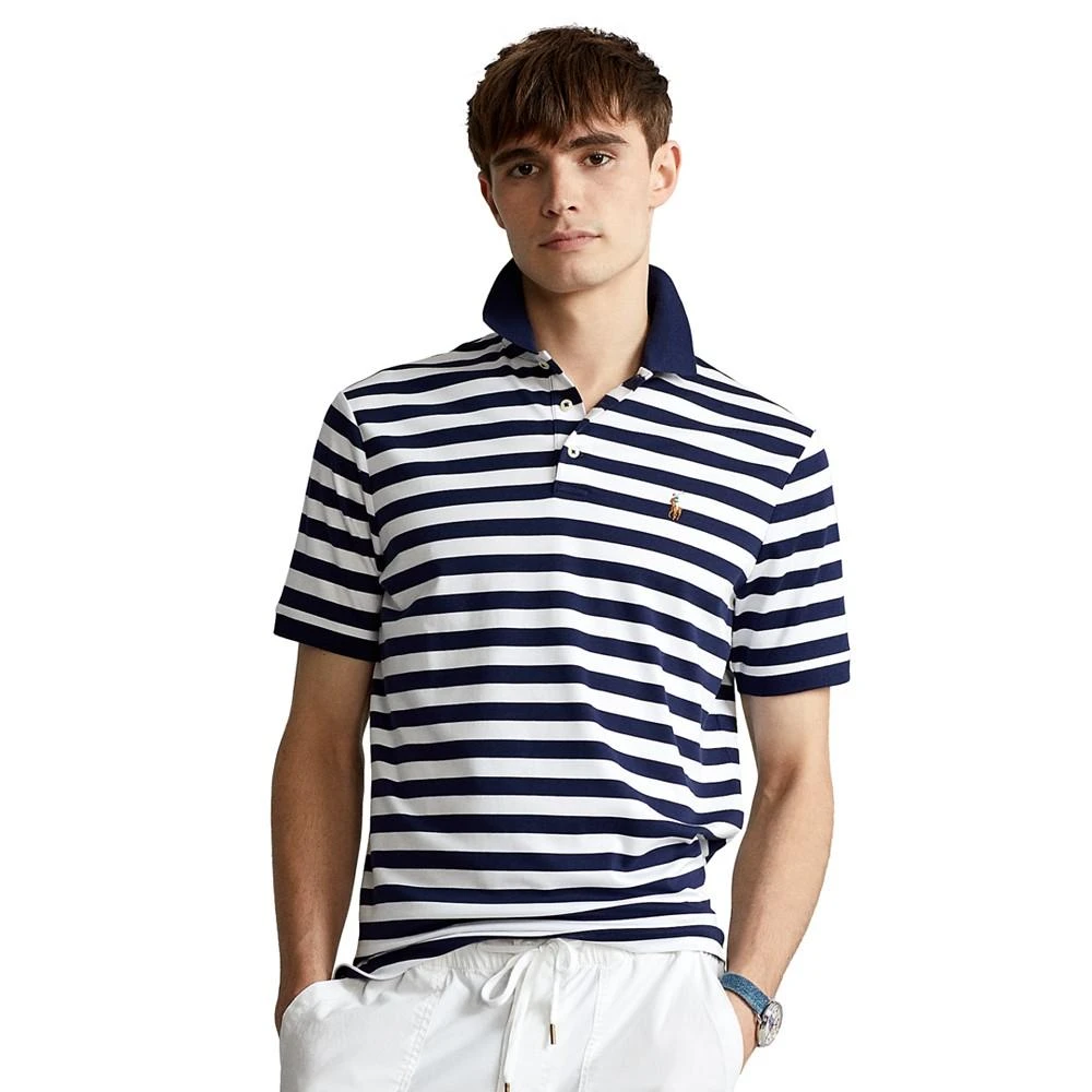商品Ralph Lauren|Men's Classic Fit Soft Cotton Striped Polo Shirt,价格¥174,第1张图片