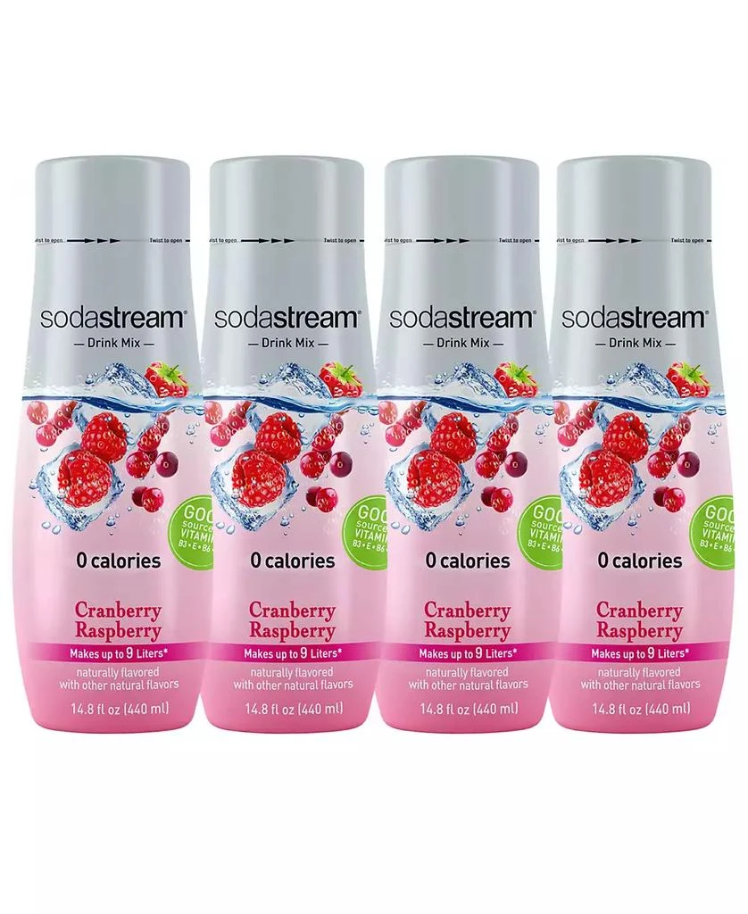 商品SodaStream|Cranberry Raspberry Mix Set of 4, 14.88 oz,价格¥193,第1张图片