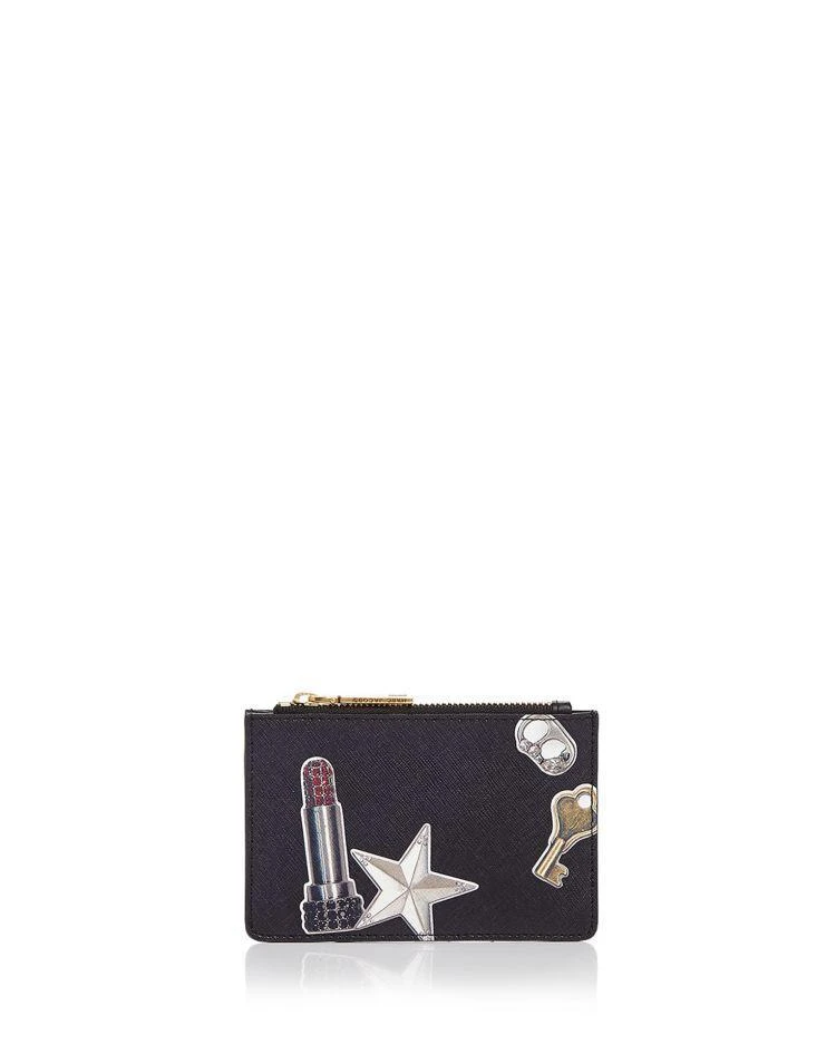 商品Marc Jacobs|Tossed Charms Top Zip Multi Saffiano Leather Wallet,价格¥432,第1张图片