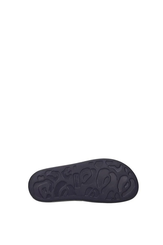 商品Alexander McQueen|Slippers and clogs Rubber Blue Blue Navy,价格¥1080,第5张图片详细描述