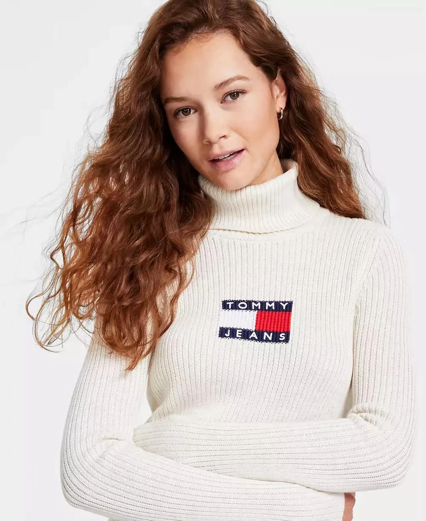 商品Tommy Jeans|女士徽标旗帜高领毛衣,价格¥425,第2张图片详细描述