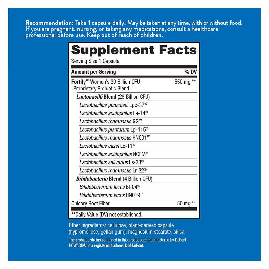 商品Nature's Way|Primadophilus Fortify Women's Probiotic 30 Billion, Vegetarian Capsules,价格¥187,第5张图片详细描述