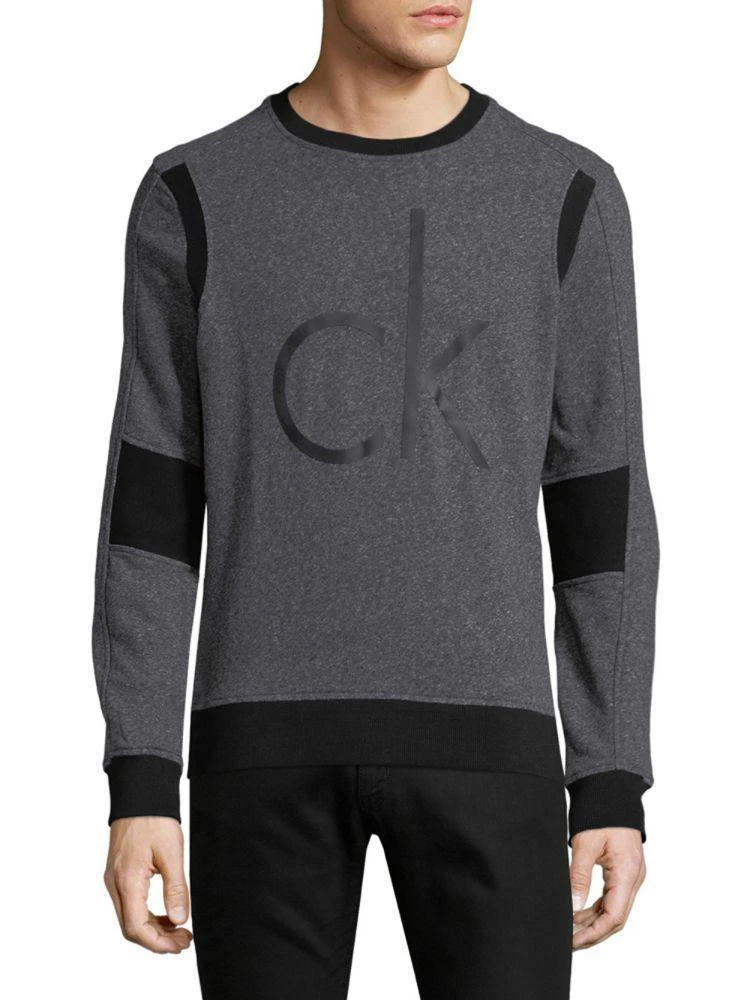商品Calvin Klein|Rib-Trimmed Cotton Sweatshirt,价格¥142,第1张图片