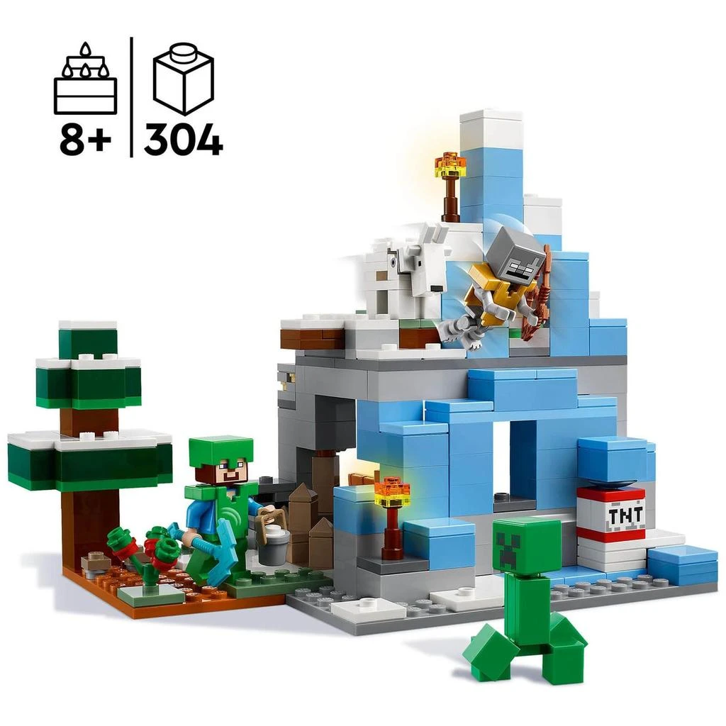 商品LEGO|LEGO Minecraft: The Frozen Peaks Cave Mountain Set (21243),价格¥330,第3张图片详细描述