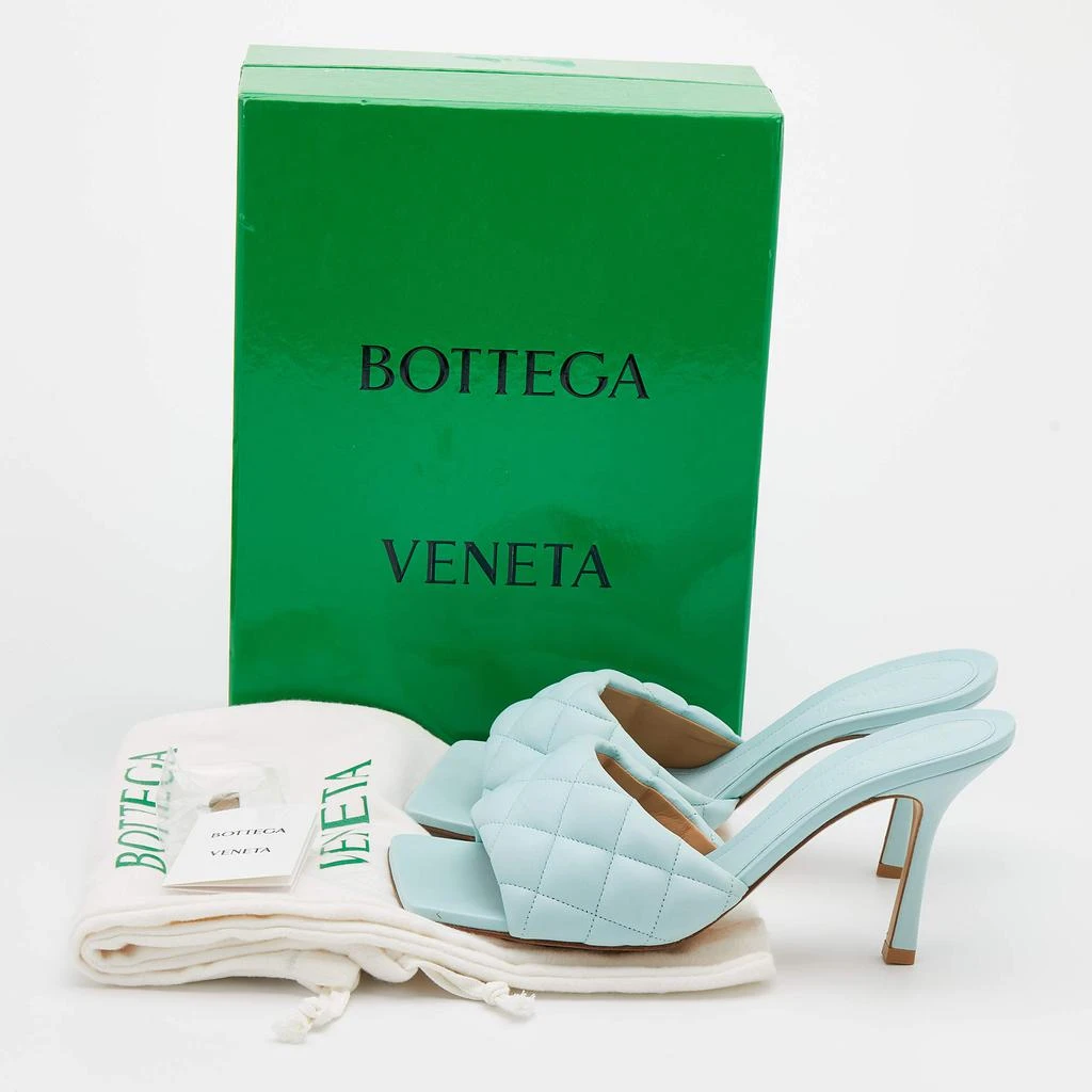 Bottega Veneta Light Blue Quilted Leather Lido Slide Sandals Size 40.5 商品