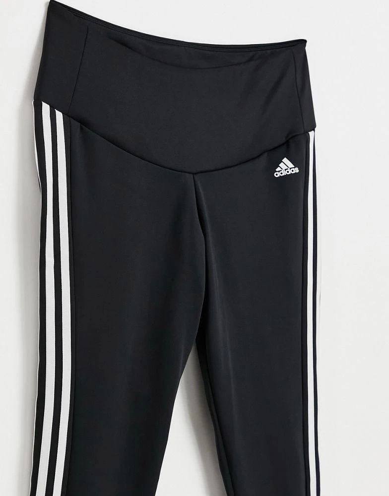 商品Adidas|adidas Training Plus 3 stripe 7/8 leggings in black,价格¥338,第4张图片详细描述