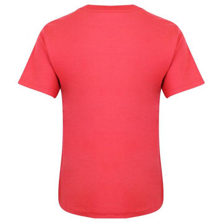 Red Short Sleeve Polo Pony Logo T Shirt商品第3张图片规格展示