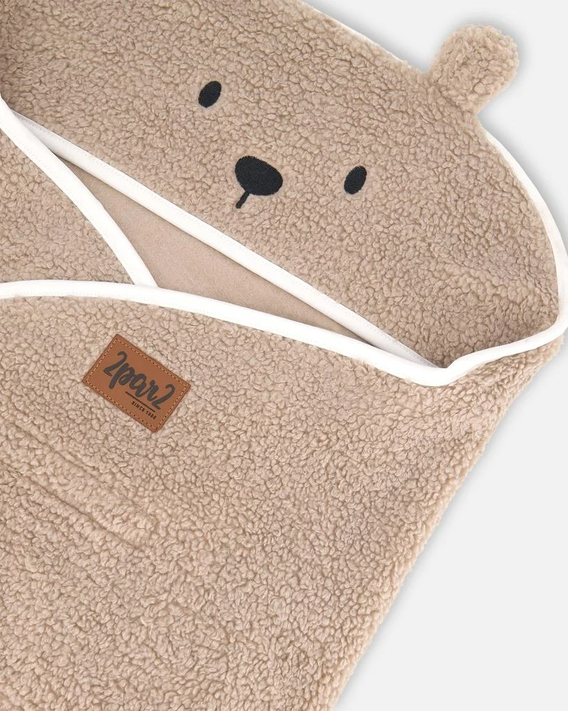 商品Deux par Deux|Baby Cocoon Blanket Brown Teddy Bear,价格¥339,第3张图片详细描述