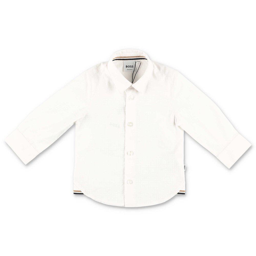 Hugo Boss Kids Buttoned Long-Sleeved Shirt商品第1张图片规格展示