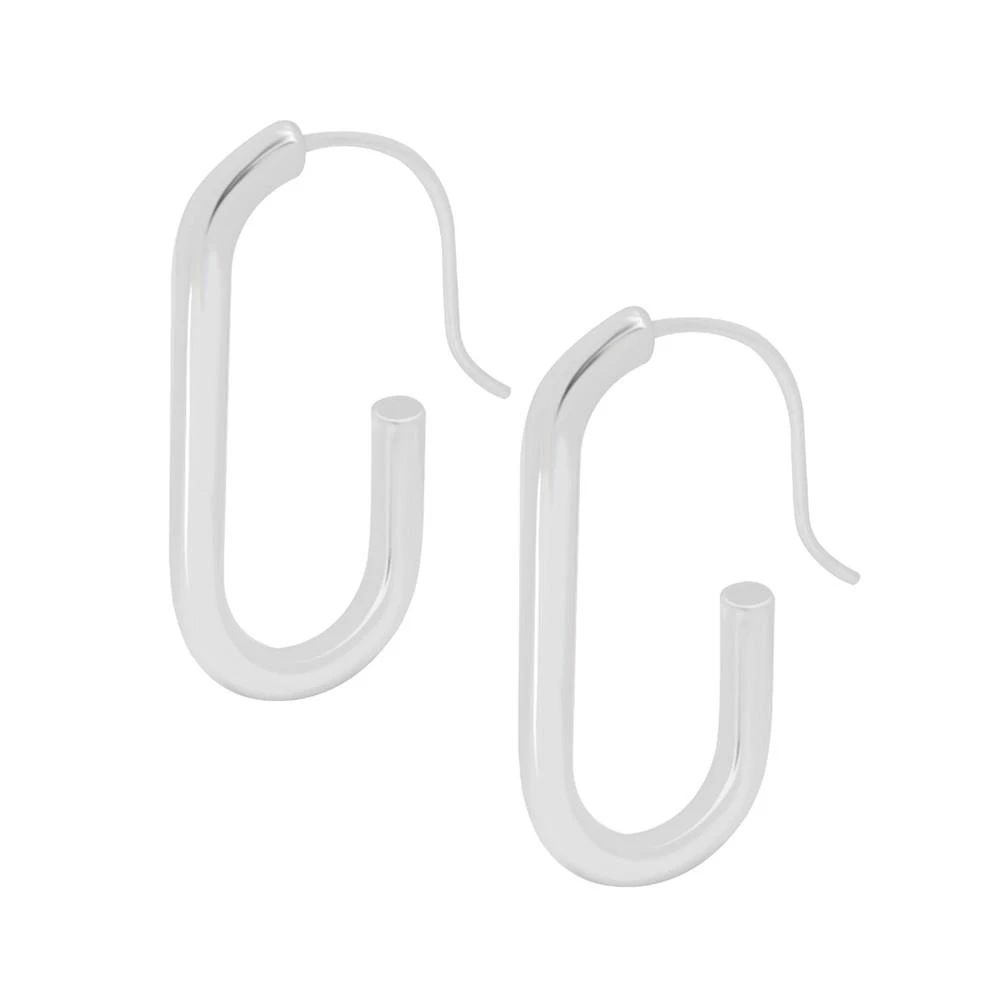 商品Essentials|Oblong Polished Earring in Silver Plated,价格¥167,第1张图片