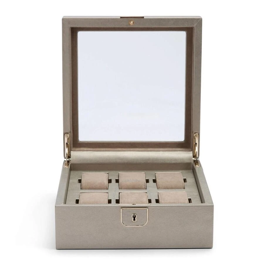 商品Wolf|Pewter Palermo 6-Unit Watch Box 213878,价格¥941,第2张图片详细描述