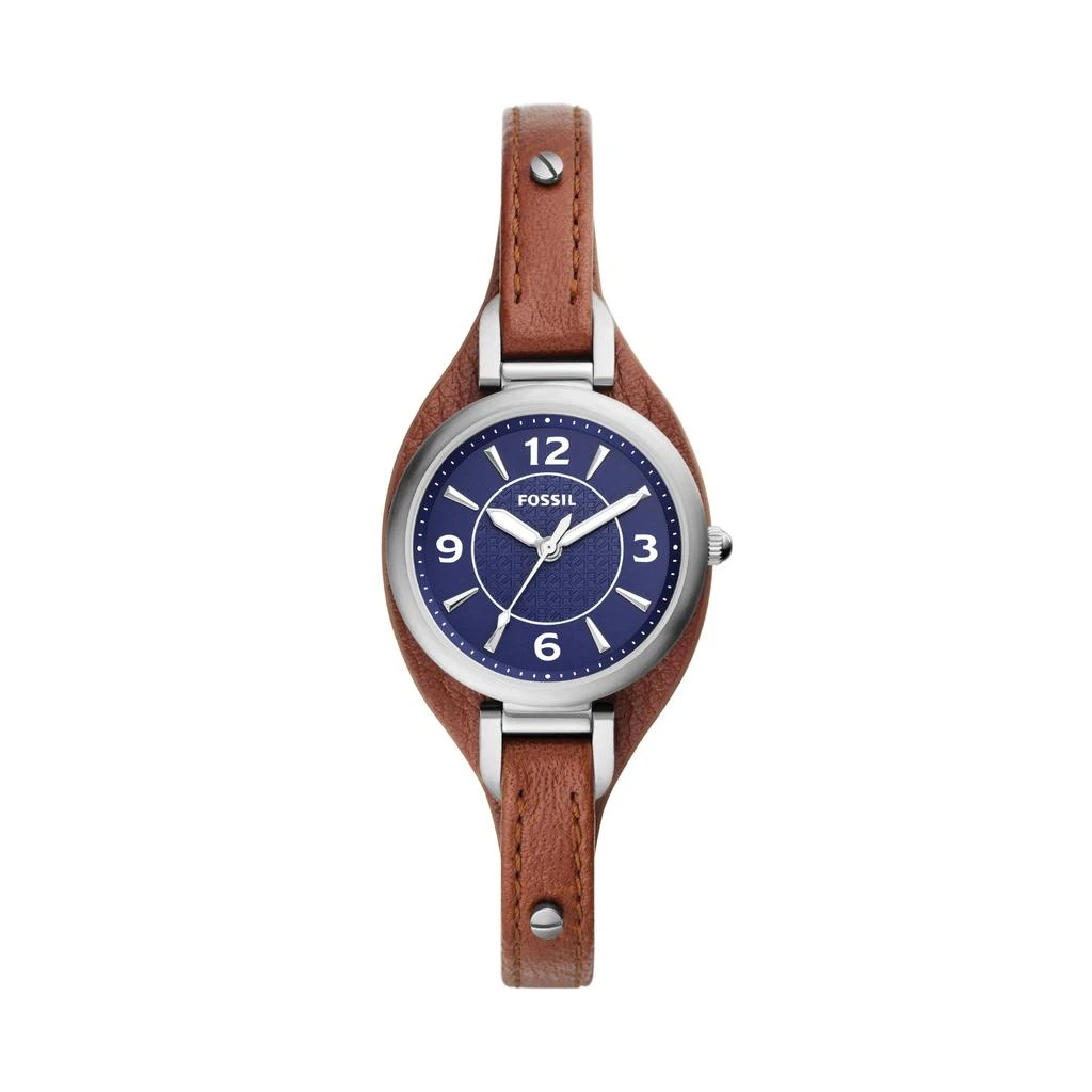 商品Fossil|Fossil Women's Carlie Three-Hand, Stainless Steel Watch,价格¥434,第1张图片