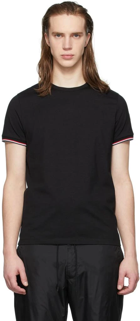 商品Moncler|黑色圆领 T 恤,价格¥2249,第1张图片