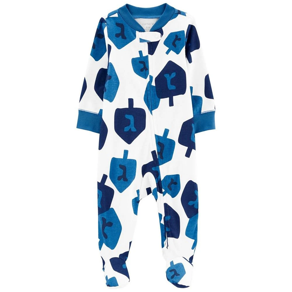 商品Carter's|Baby Boys Hanukkah 2-Way Zip Sleep and Play,价格¥67,第1张图片