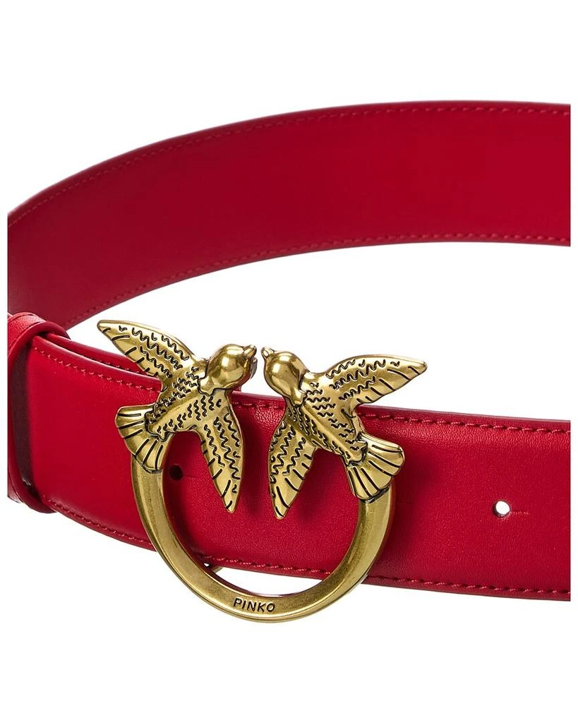 商品PINKO|PINKO Love Berry Simply Leather Belt,价格¥597,第2张图片详细描述