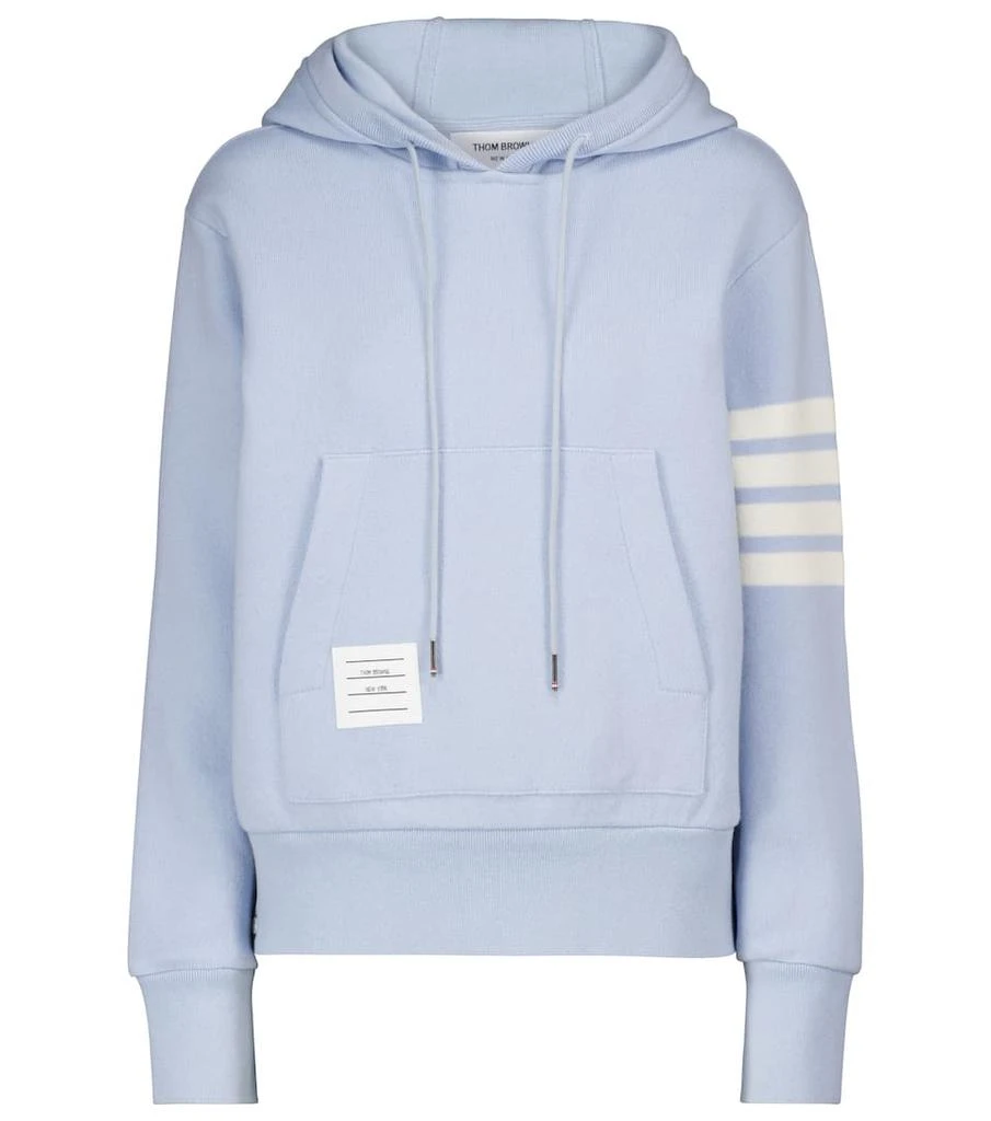商品Thom Browne|Cashmere and cotton-blend hoodie,价格¥10576,第1张图片