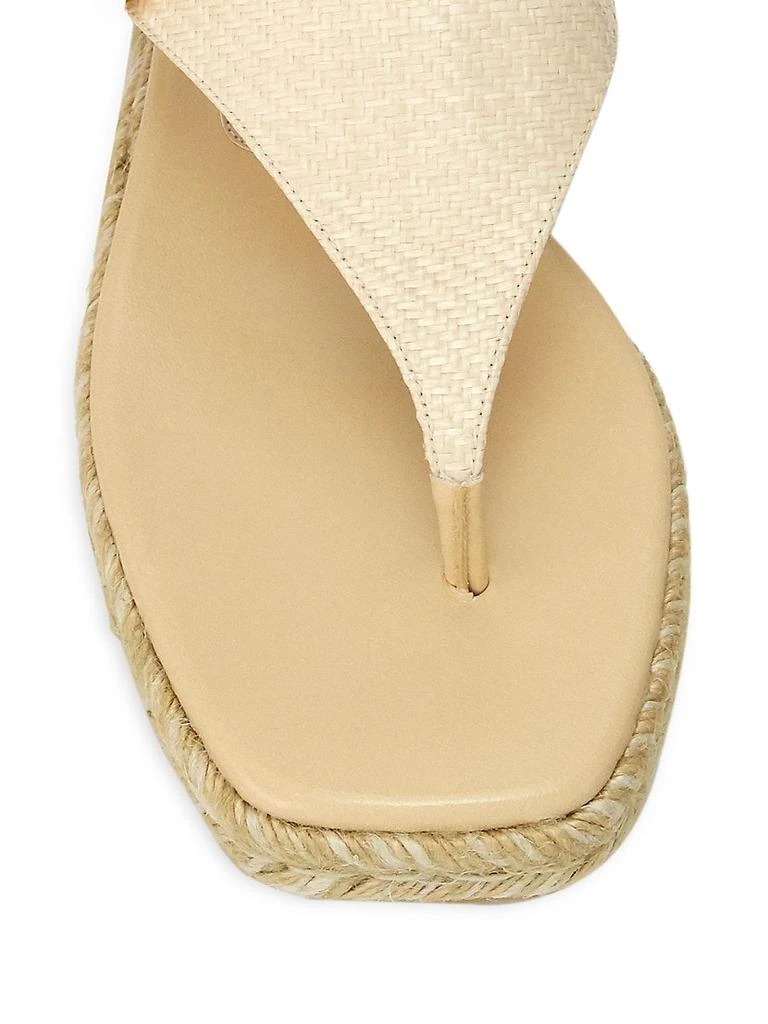 商品Stuart Weitzman|Pearl Buckle Espadrille Sandals,价格¥1307,第4张图片详细描述