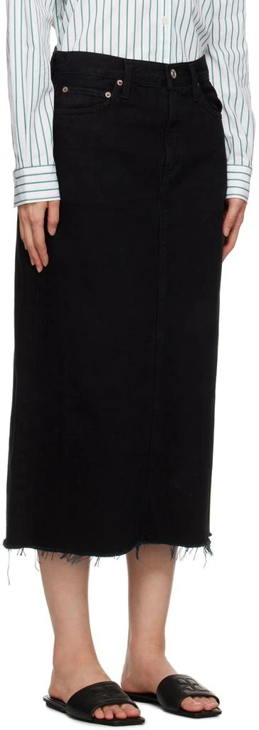 商品AGOLDE|Black Della Denim Midi Skirt,价格¥1305,第2张图片详细描述