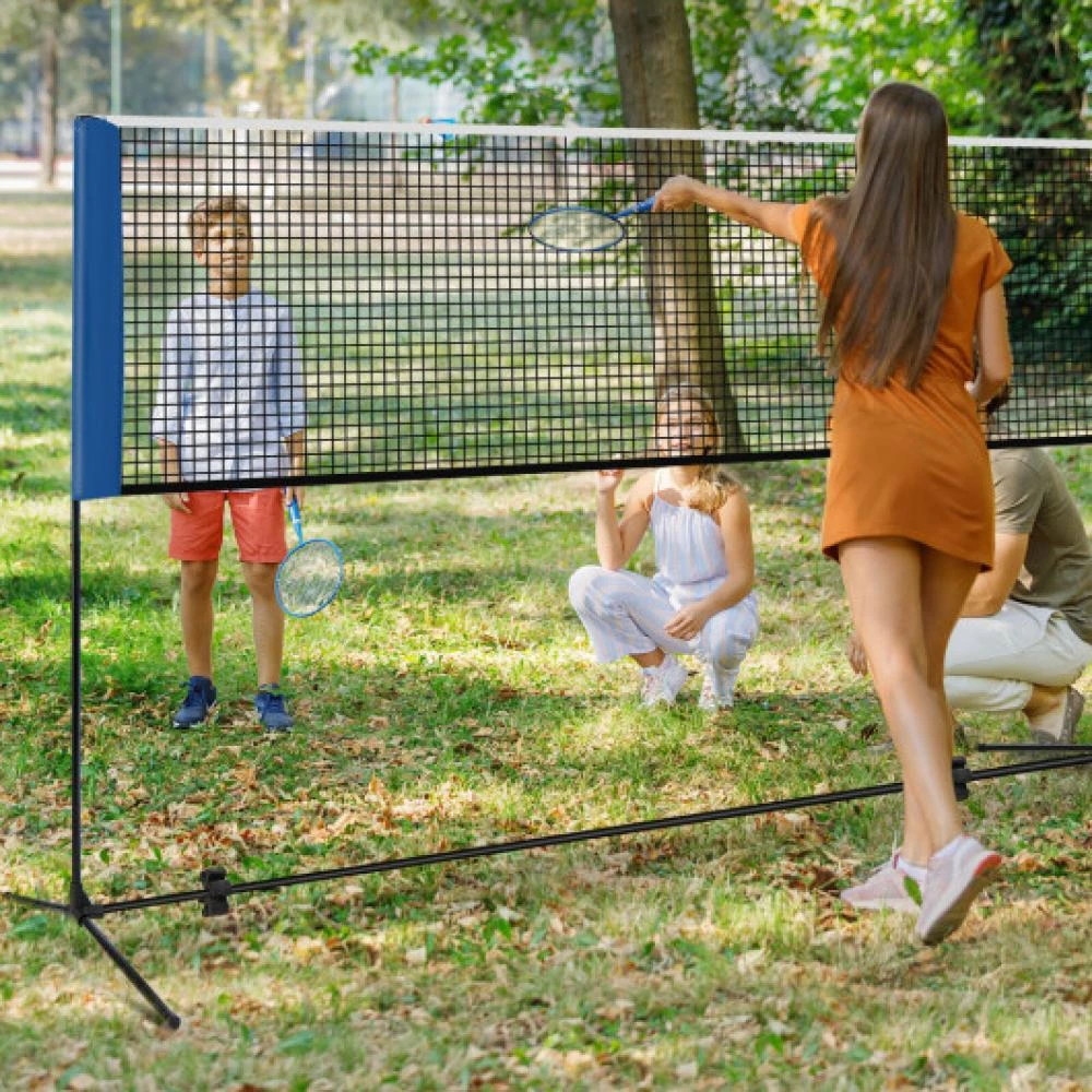 商品Hivvago|10/14 Feet Adjustable Badminton Net Stand with Portable Carry Bag-14 ft,价格¥624,第2张图片详细描述