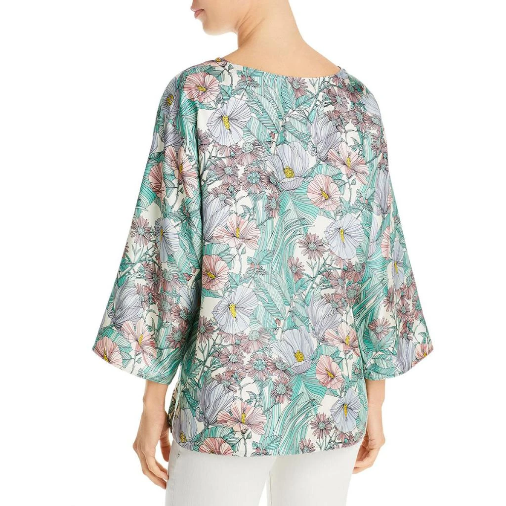 商品Tory Burch|Tory Burch Womens Robinson Silk Floral Blouse,价格¥592,第2张图片详细描述