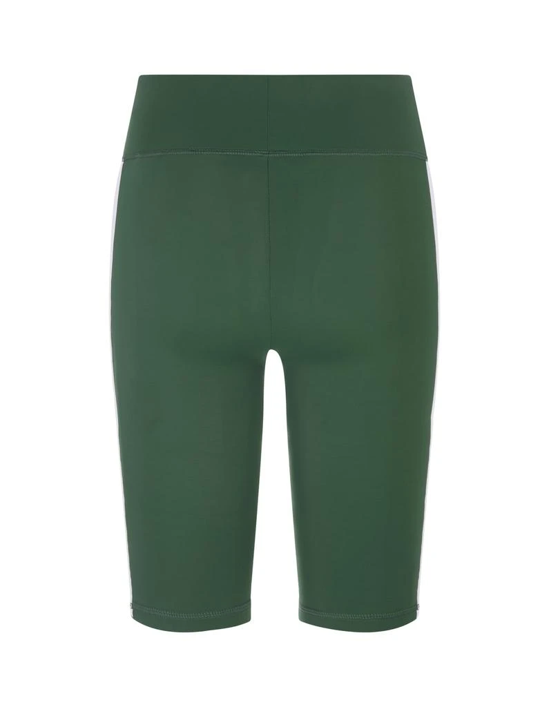 商品Palm Angels|Palm Angels Woman Dark Green Short Sports Leggings With Logo,价格¥1404,第2张图片详细描述