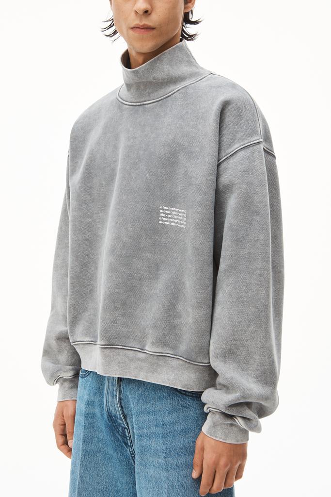 HIGH NECK PULLOVER IN DENSE FLEECE商品第5张图片规格展示