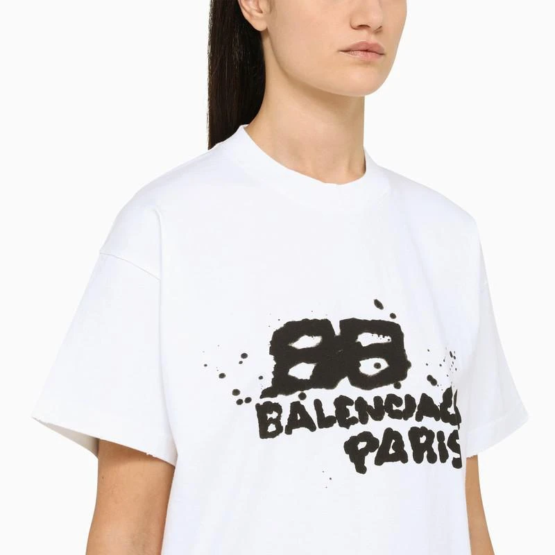 商品Balenciaga|Balenciaga Hand Drawn BB Icon T-shirt,价格¥4595,第4张图片详细描述