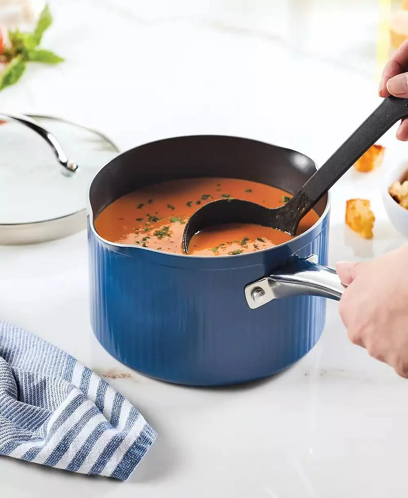 商品Farberware|Style Aluminum 3 Quart Nonstick Straining Saucepan with Lid,价格¥230,第4张图片详细描述