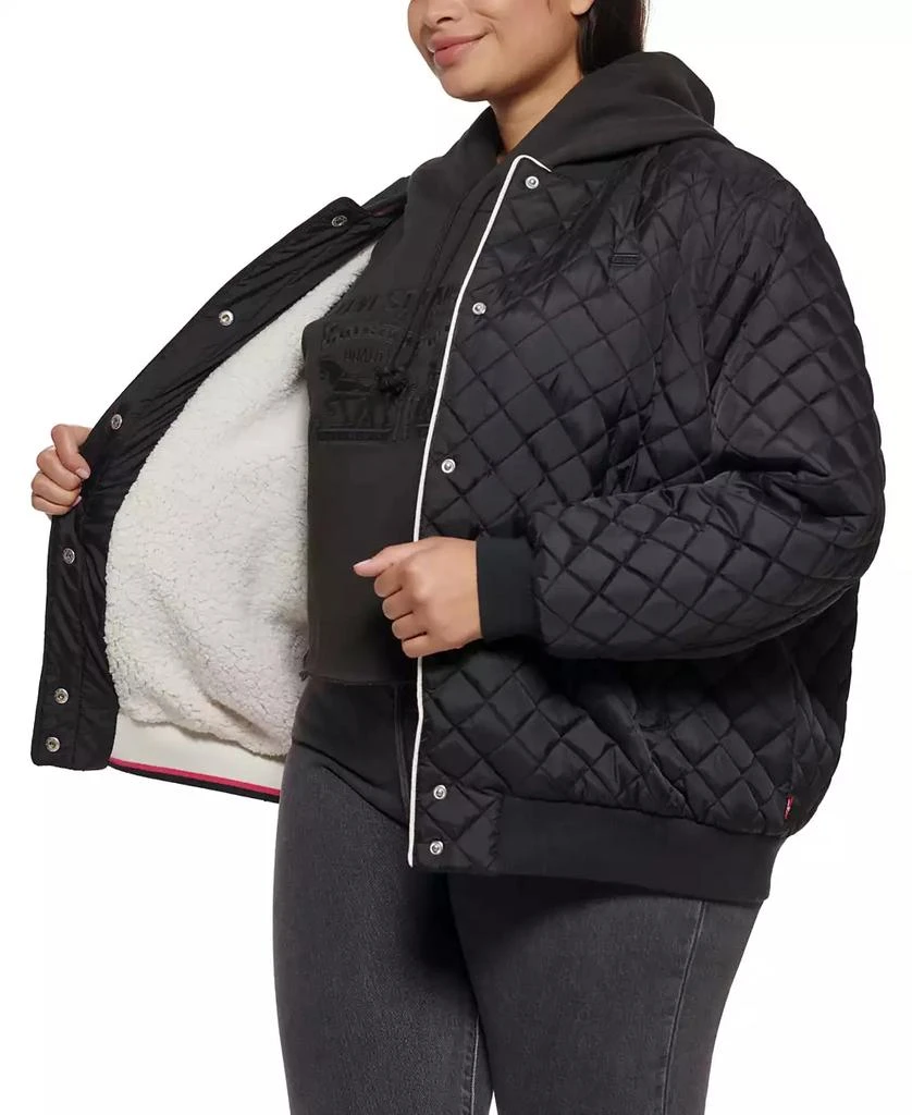 商品Levi's|Plus Size Quilted Bomber Jacket,价格¥683,第3张图片详细描述