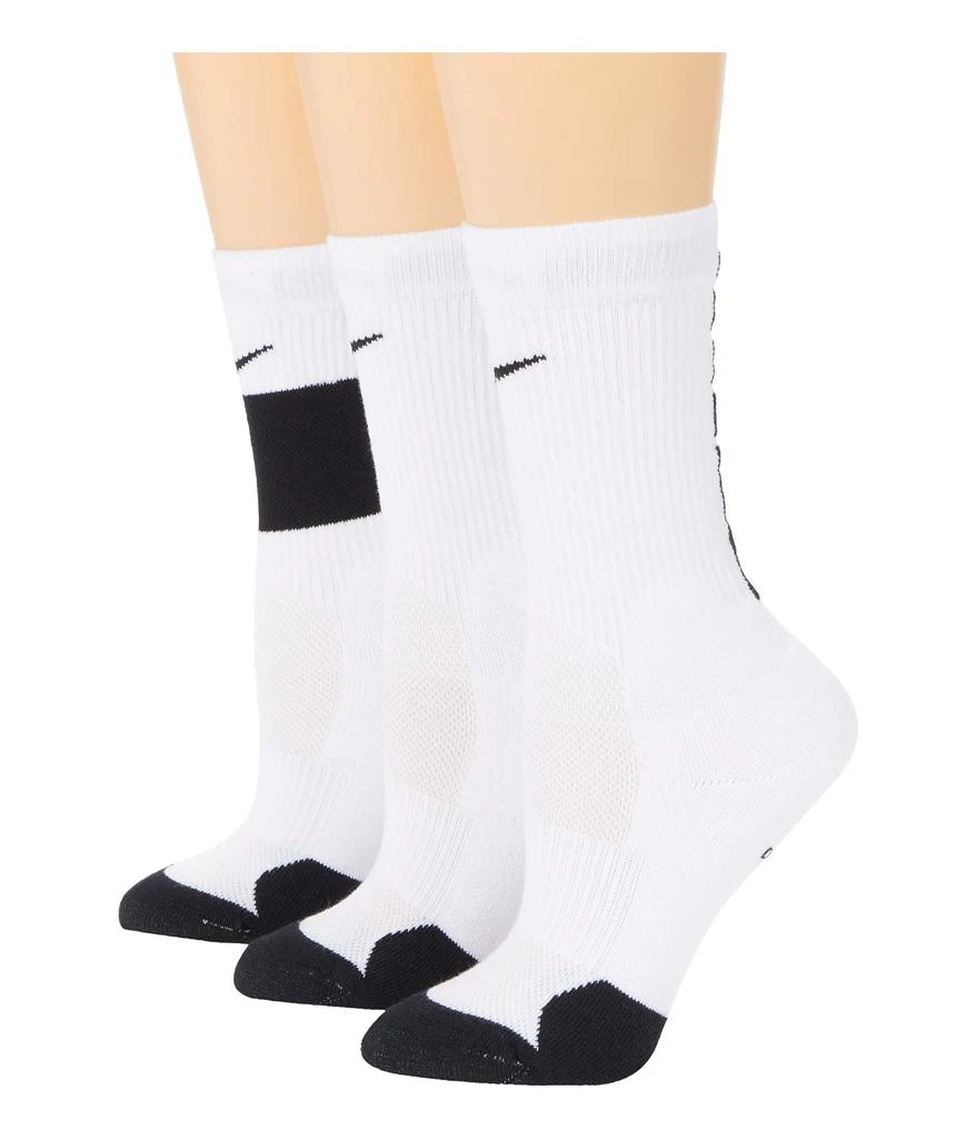 商品NIKE|Elite Crew Socks 3-Pair (Little Kid/Big Kid),价格¥137,第1张图片详细描述