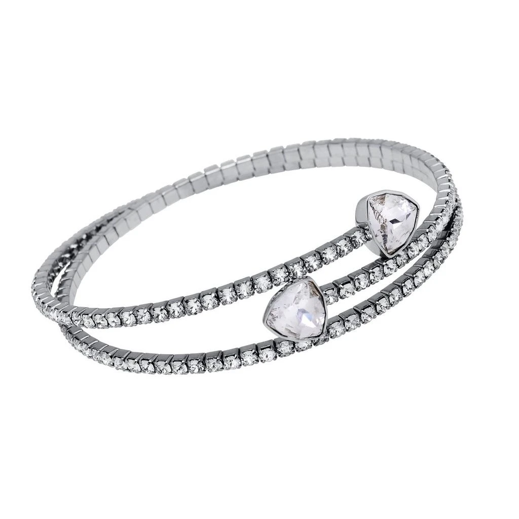 商品Swarovski|Swarovski Rhodium Plated And Crystal Bracelet 5528444,价格¥169,第1张图片