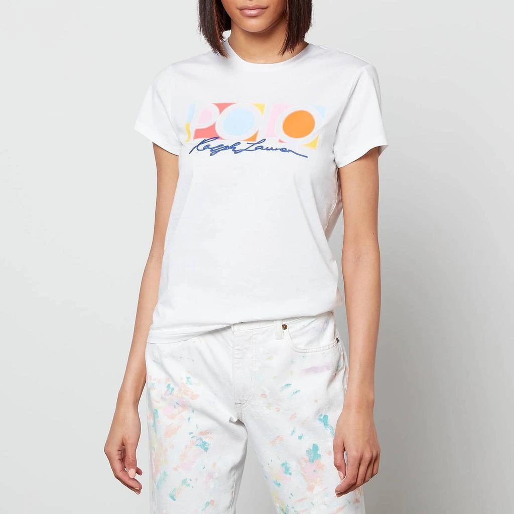 商品Ralph Lauren|Polo Ralph Lauren Women's Polo Logo T-Shirt - White,价格¥286,第1张图片